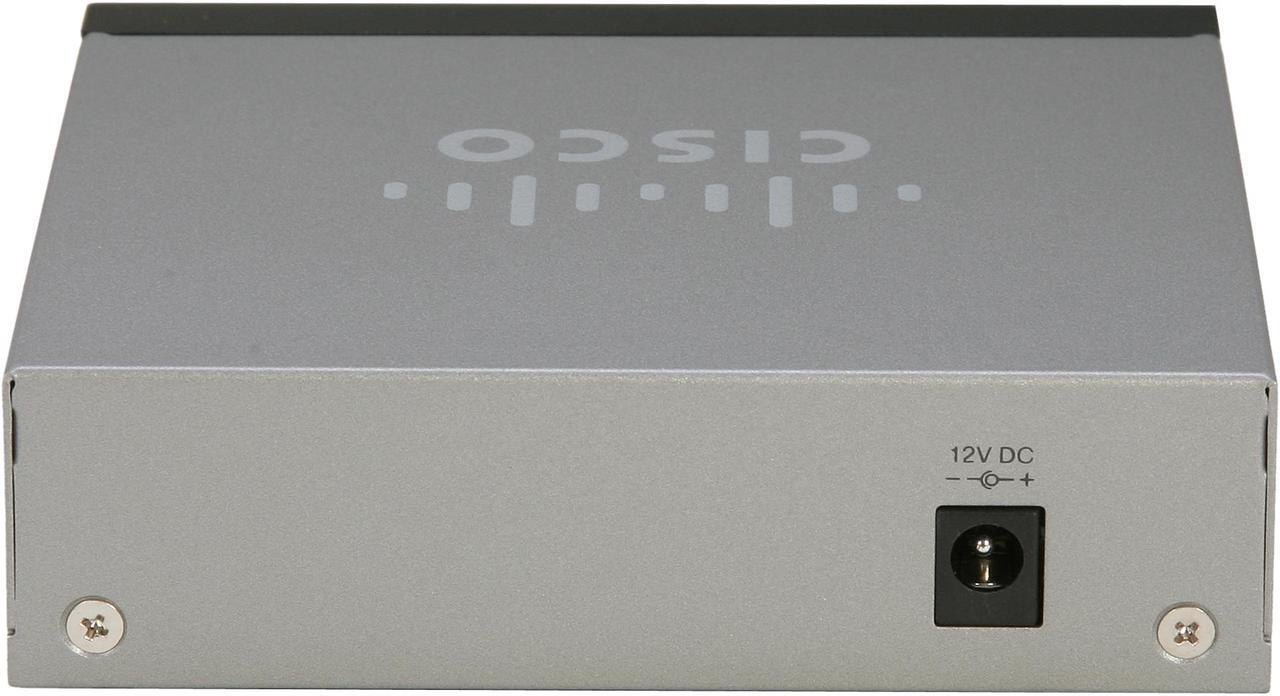 Alt view image 5 of 5 - Cisco Small Business 100 Series SG100D-05-NA Unmanaged 5-Port Desktop Gigabit Switch