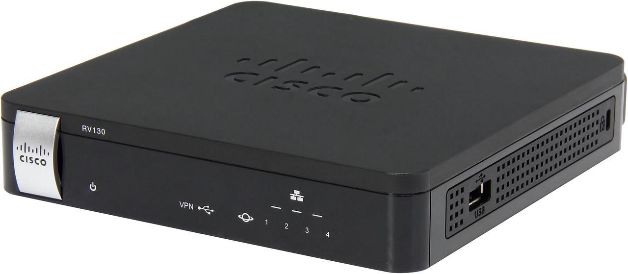 Cisco Small Business RV130-K9-NA VPN Router 1 x 10/100/1000Mbps WAN Ports 4 x 10/100/1000Mbps LAN Ports