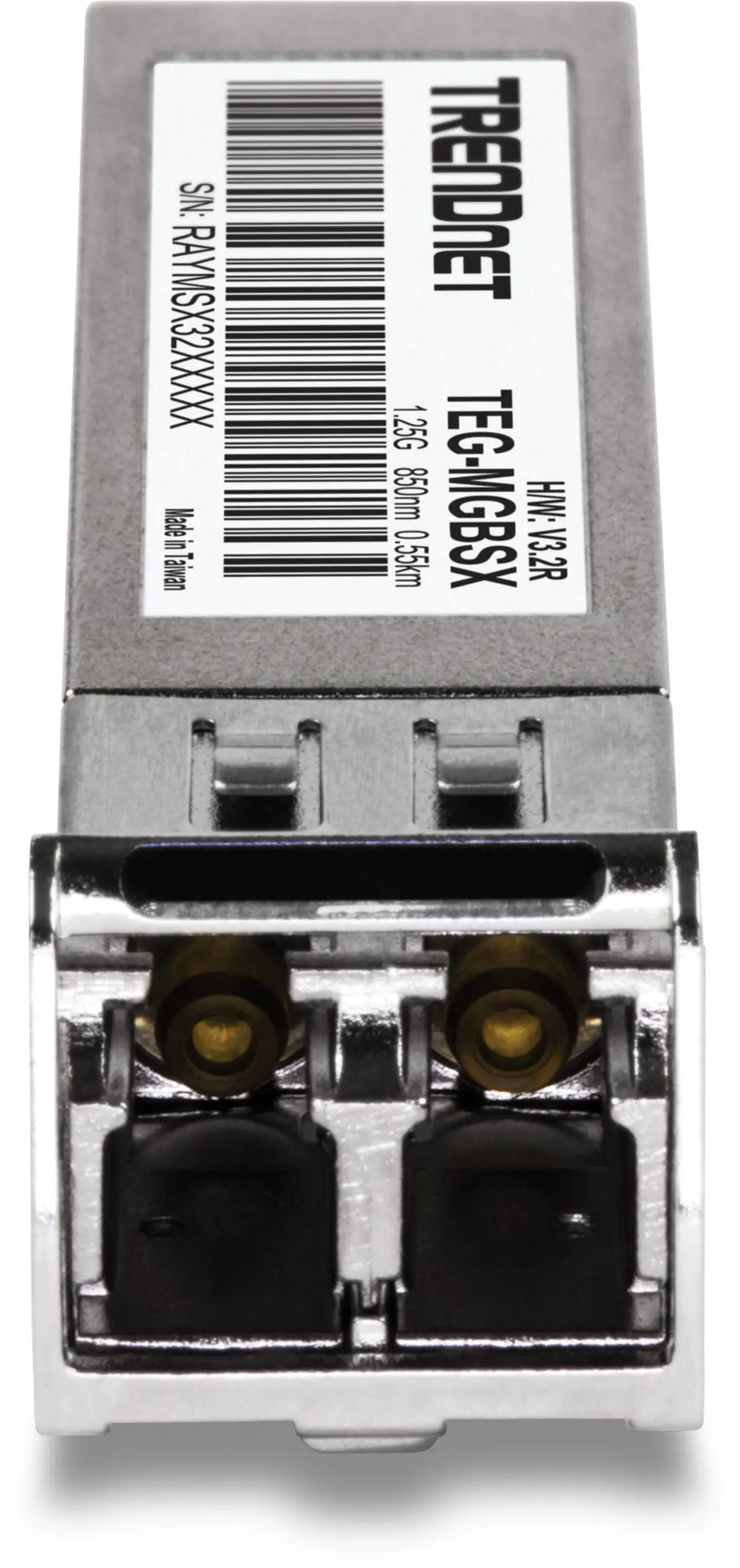 Alt view image 3 of 7 - TRENDnet SFP Multi-Mode LC Module, Up To 550m (1800 ft), Mini-GBIC, Hot Pluggable, IEEE 802.3z Gigabit Ethernet, Supports Up To 1.25 Gbps, Lifetime Protection, Silver, TEG-MGBSX