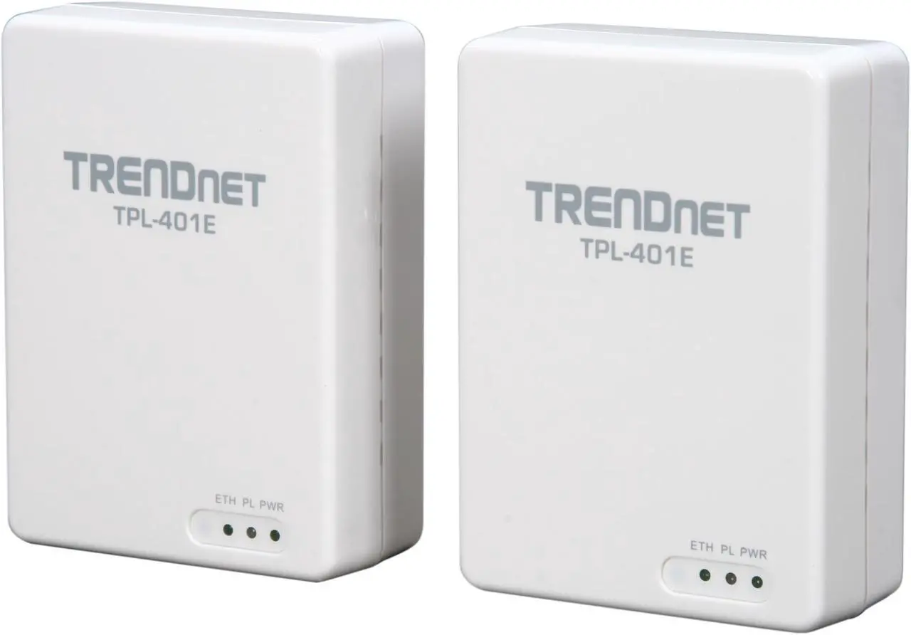 Main image of TRENDnet TPL-401E2K Powerline 500 AV Gigabit Adapter Kit Up to 500Mbps
