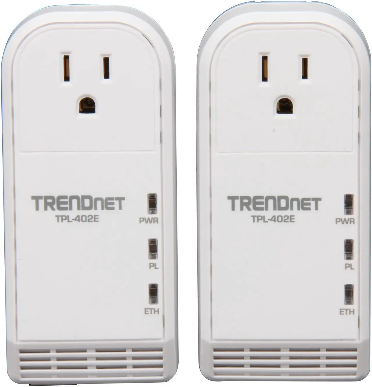 Alt view image 2 of 6 - TRENDnet TPL-402E2K Powerline AV Adapter Kit w/ Pass-through Up to 500Mbps