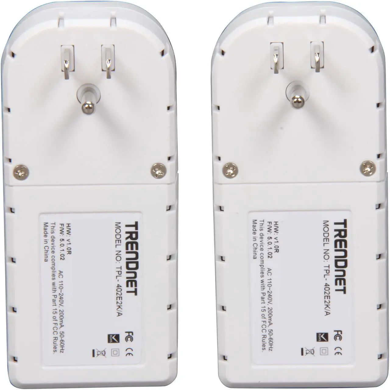 Alt view image 4 of 6 - TRENDnet TPL-402E2K Powerline AV Adapter Kit w/ Pass-through Up to 500Mbps