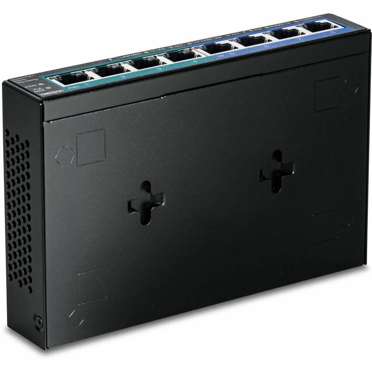 Alt view image 3 of 5 - TRENDnet 8-Port Gigabit GREENnet PoE+ Switch, 4 x Gigabit PoE-PoE+ Ports, 4 x Gigabit Ports, 61W Power Budget, 16 Gbps Switch Capacity, Ethernet Unmanaged Switch, Black, TPE-TG44G