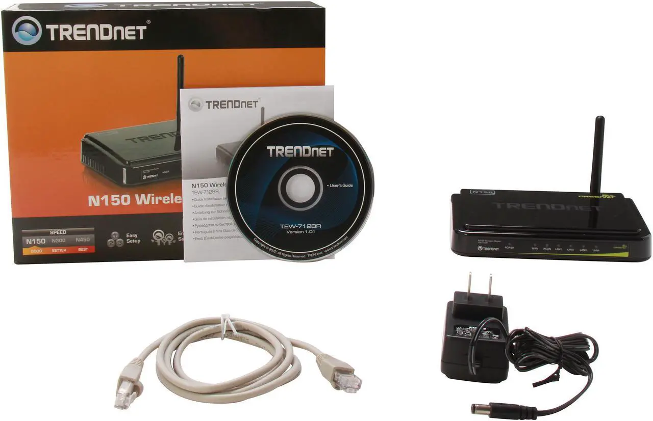 Alt view image 6 of 5 - TRENDnet TEW-712BR N150 Wireless Router IEEE 802.3/3u, IEEE 802.11b/g/n