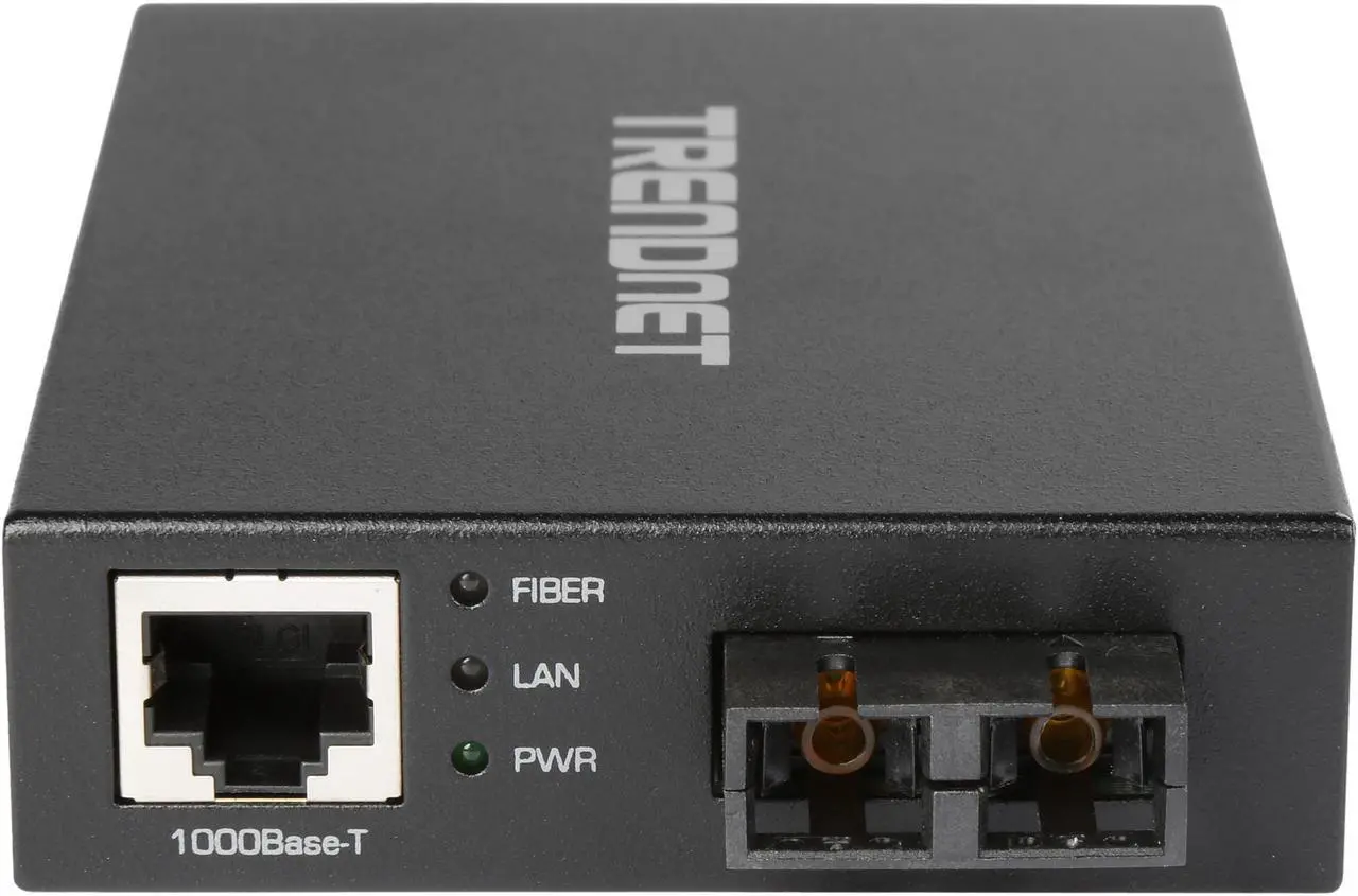 Alt view image 3 of 6 - TRENDnet 1000Base-T to 1000Base-SX Multi-Mode SC Fiber Converter, Up to 550m (1800 ft.), 2 Gbps Switching Capacity, TFC-GMSC