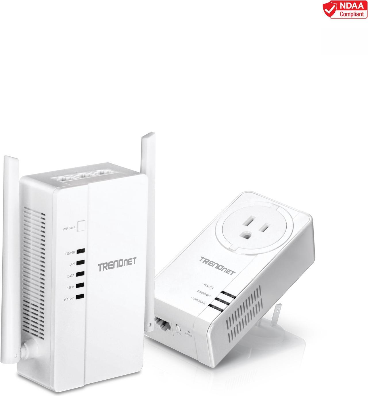 TRENDnet TPL-430APK Wi-Fi Everywhere Powerline 1200 AV2 Wireless Kit