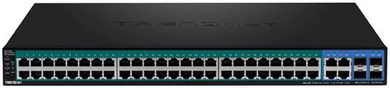 Alt view image 2 of 3 - TRENDnet TPE-5048WS 52-Port Gigabit Web Smart PoE+ Switch (740W)