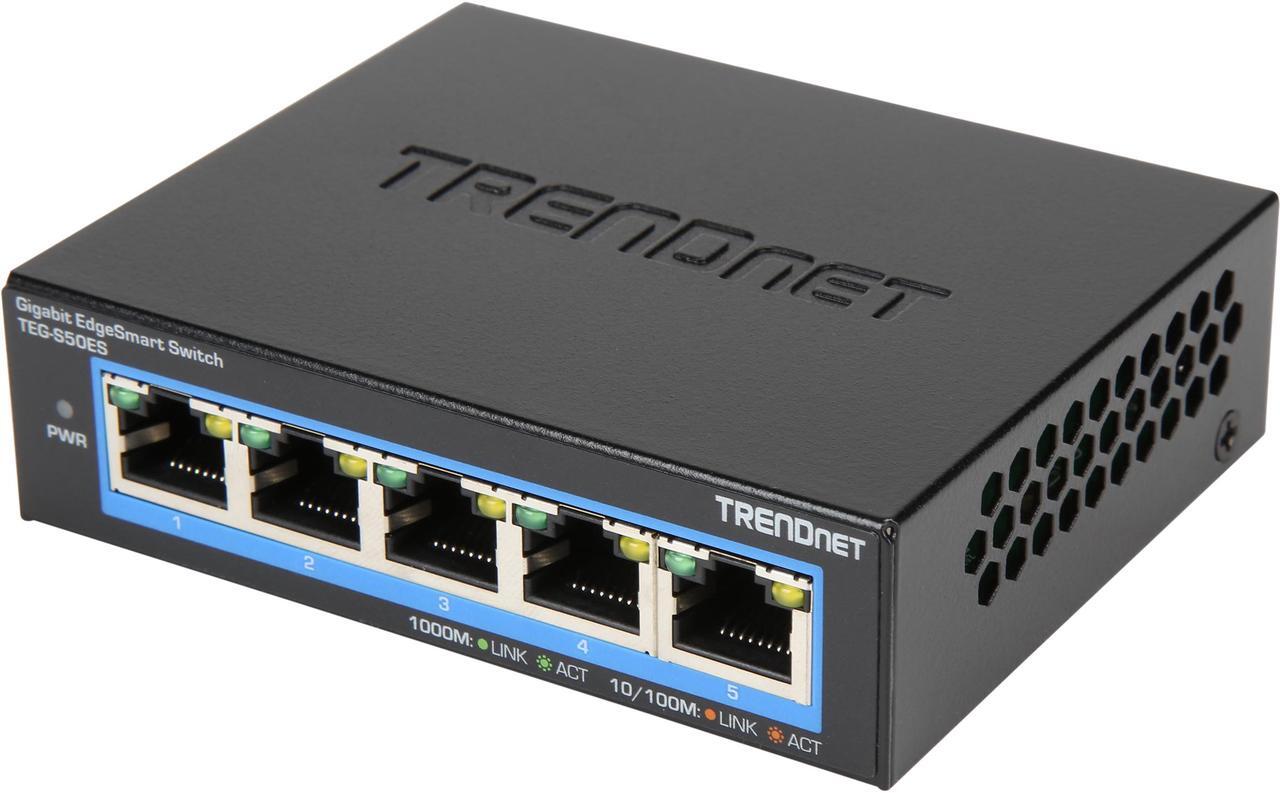 Main image of TRENDnet TEG-S50ES (V1.0R) 5-Port Gigabit EdgeSmart Switch