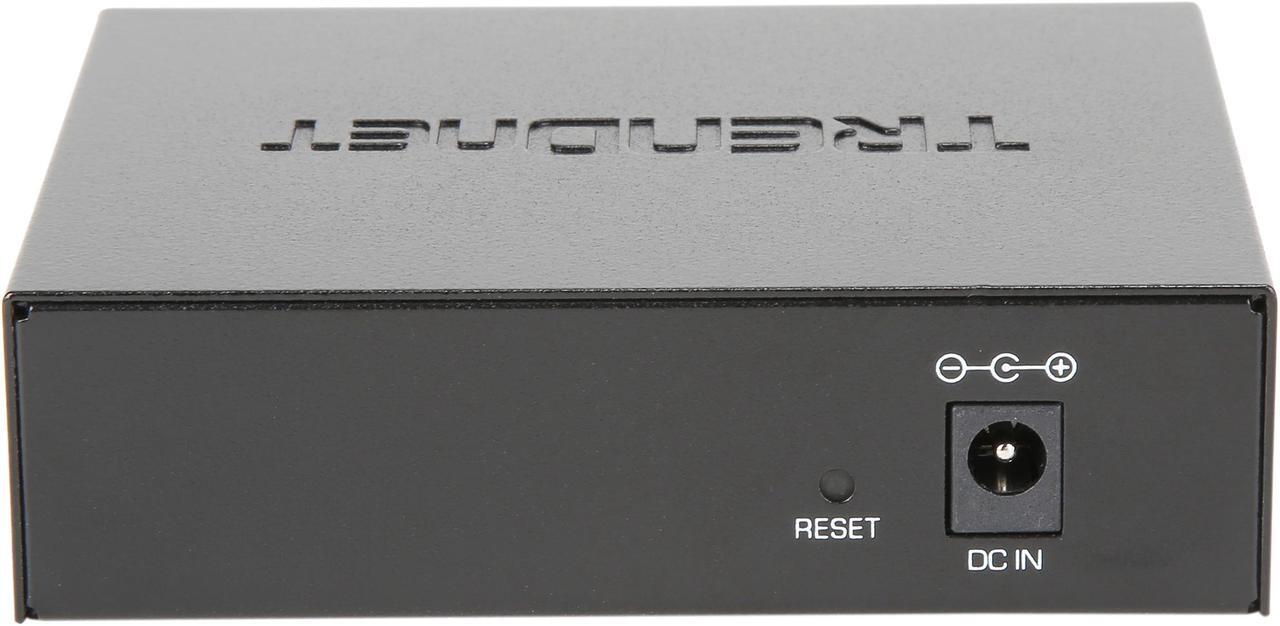 Alt view image 5 of 6 - TRENDnet TEG-S50ES (V1.0R) 5-Port Gigabit EdgeSmart Switch