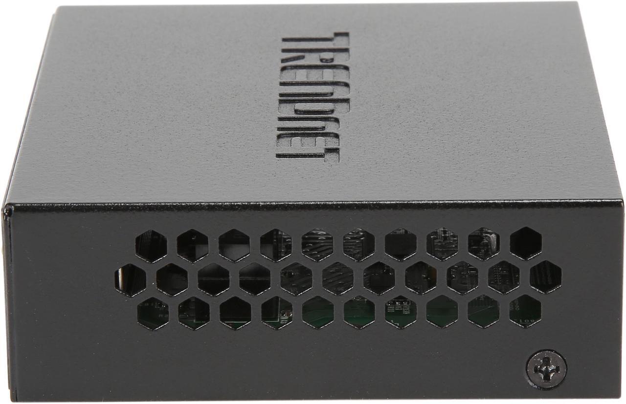 Alt view image 6 of 6 - TRENDnet TEG-S50ES (V1.0R) 5-Port Gigabit EdgeSmart Switch