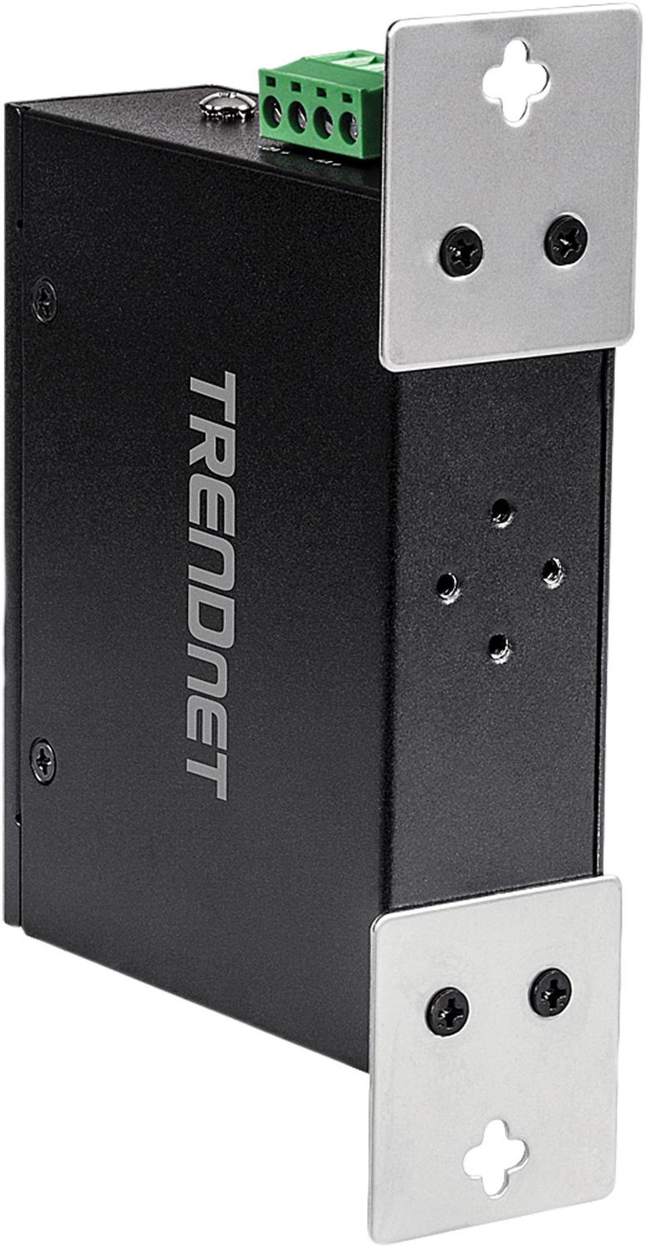 Alt view image 5 of 5 - TRENDnet 5-Port Hardened Industrial Unmanaged Gigabit Switch, TI-PG50, 10/100/1000Mbps, DIN-Rail Switch, 4 x Gigabit PoE+ Ports, 1 x Gigabit Port, Gigabit Ethernet Network Switch