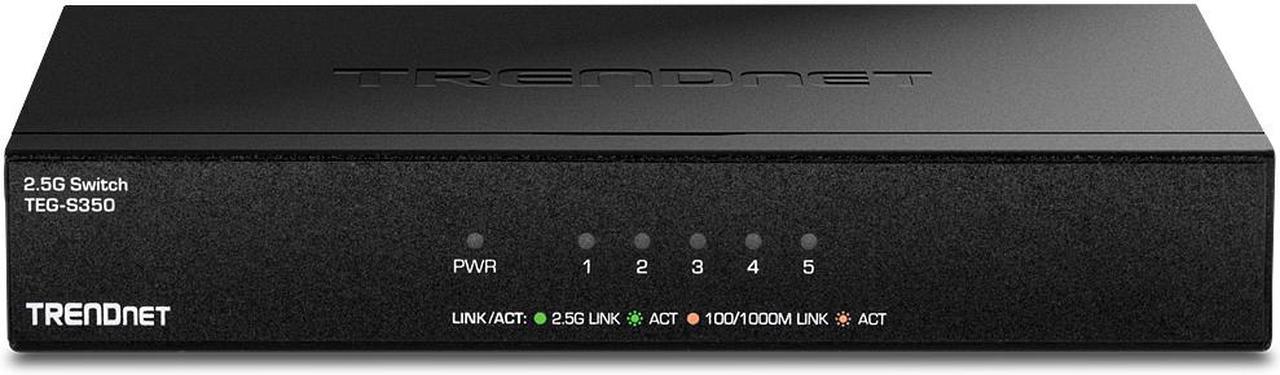 TRENDnet TEG-S350 Unmanaged 5-Port Unmanaged 2.5G Switch