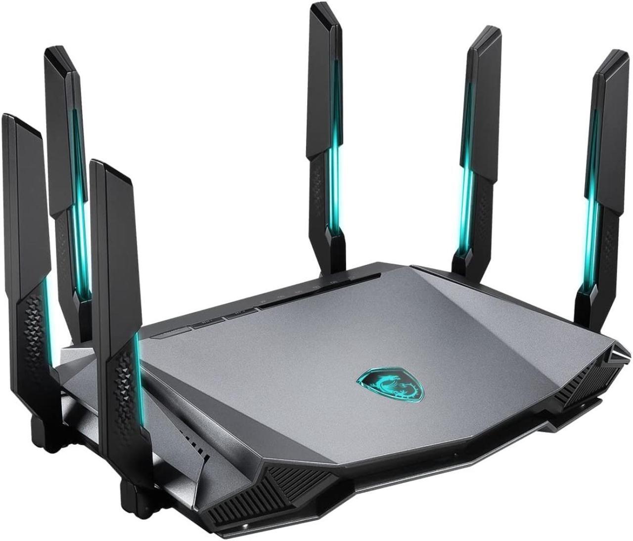 Alt view image 4 of 8 - MSI RadiX AXE6600 WiFi 6E Tri-Band Gaming Router  support 2.5GHz/5GHz/6GHz, AI QoS support