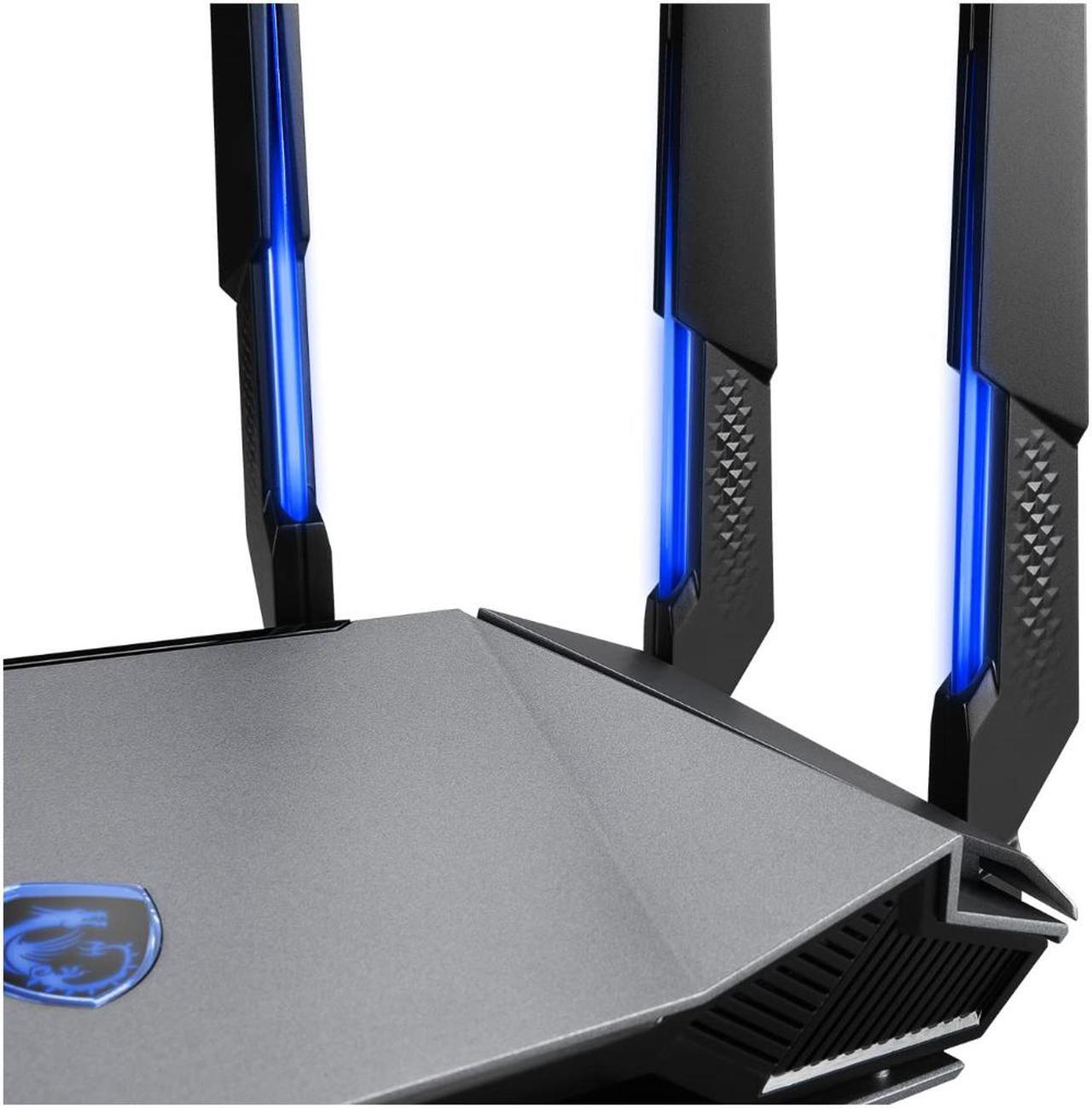 Alt view image 5 of 8 - MSI RadiX AXE6600 WiFi 6E Tri-Band Gaming Router  support 2.5GHz/5GHz/6GHz, AI QoS support