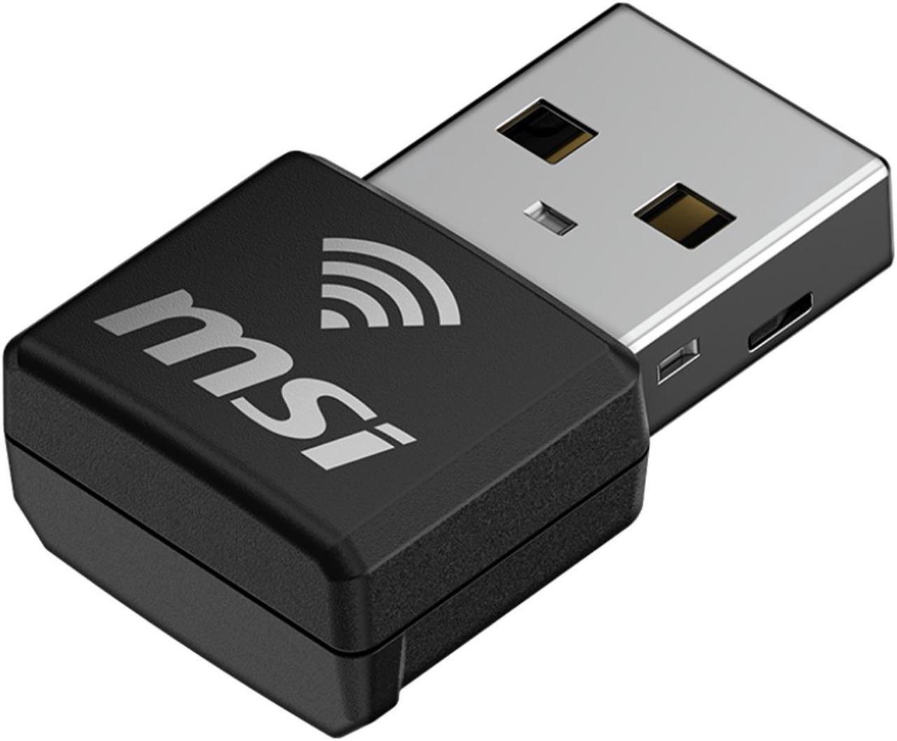 Alt view image 2 of 2 - MSI AX1800 Nano WiFi USB Adapter - WiFi 6, up to 1800 Mbps, 2.4G/5G Dual-Band Wireless Network, WPA3 encryption, MU-MIMO, OFDMA, 2X Dual Antennas, Windows 11/10