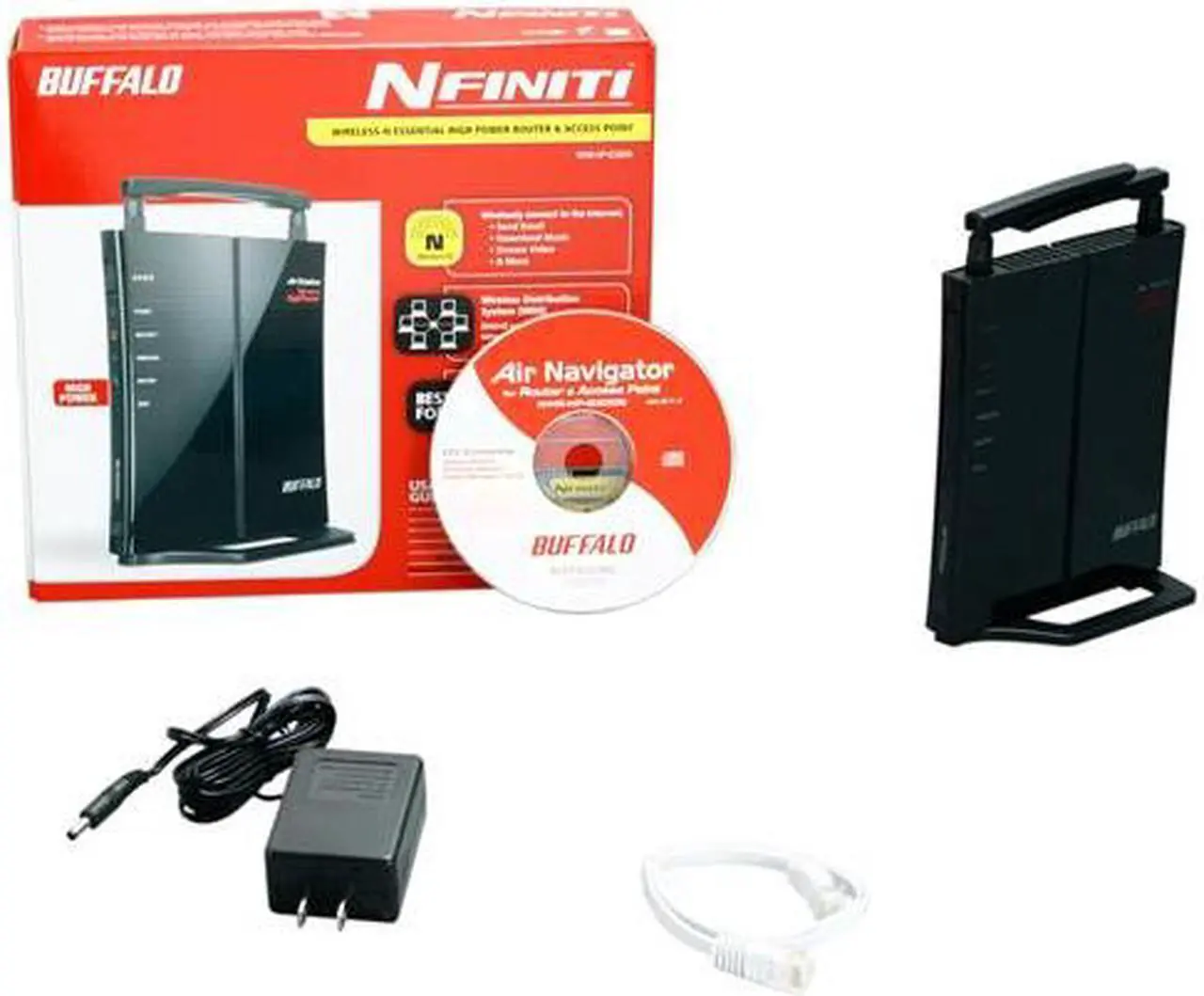 Alt view image 6 of 6 - BUFFALO AirStation HighPower N300 Wireless Router - WHR-HP-G300N