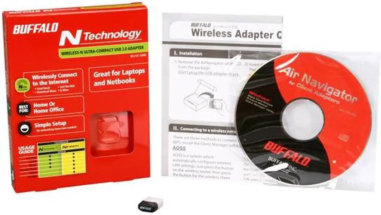 Alt view image 4 of 4 - BUFFALO AirStation N150 Wireless USB Adapter - WLI-UC-GNM