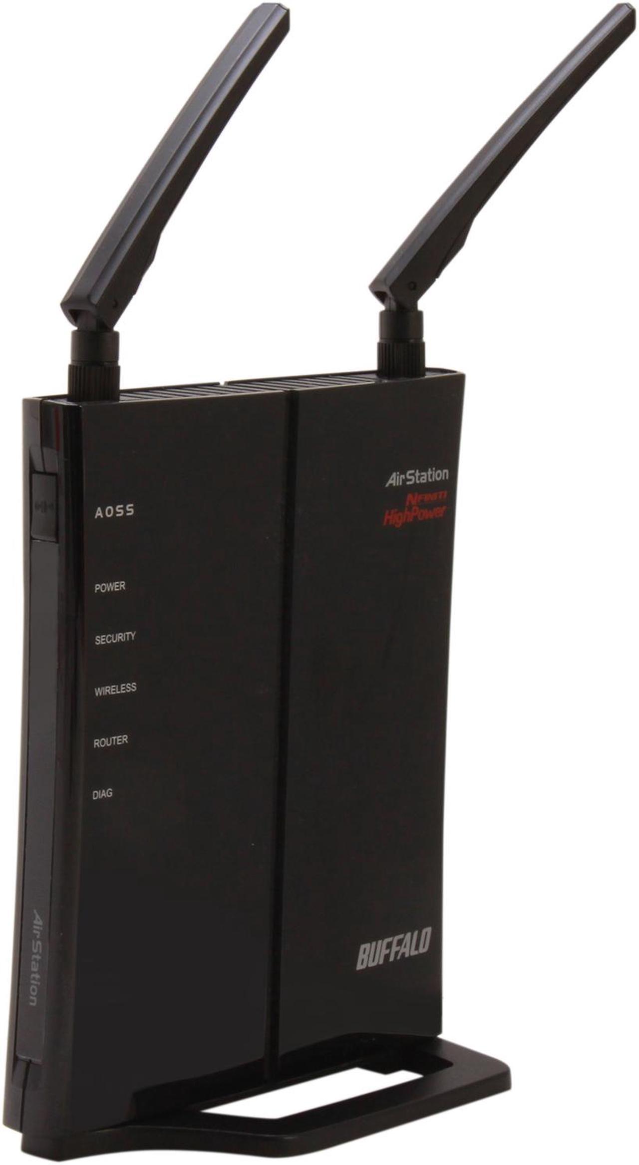 Main image of BUFFALO AirStation HighPower N300 DD-WRT Wireless Router WHR-300HP (Black)