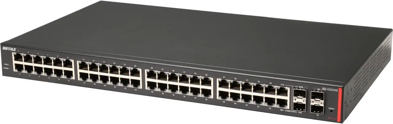 Main image of Buffalo BS-GS2048 48-Port Gigabit Green Ethernet Web Smart Switch with 2 SFP Slots