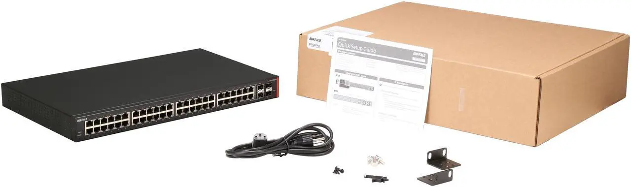 Alt view image 5 of 5 - Buffalo BS-GS2048 48-Port Gigabit Green Ethernet Web Smart Switch with 2 SFP Slots