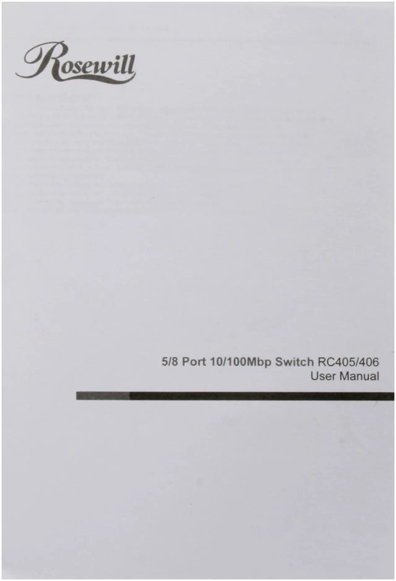 Alt view image 7 of 8 - Rosewill RC-405 SOHO Switch