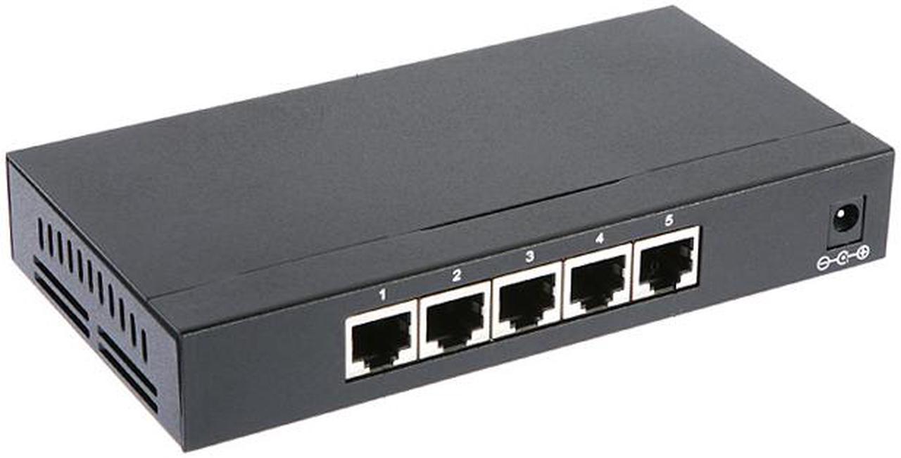 Rosewill RC-409 Black 5 Port Metal Shell Giga Switch