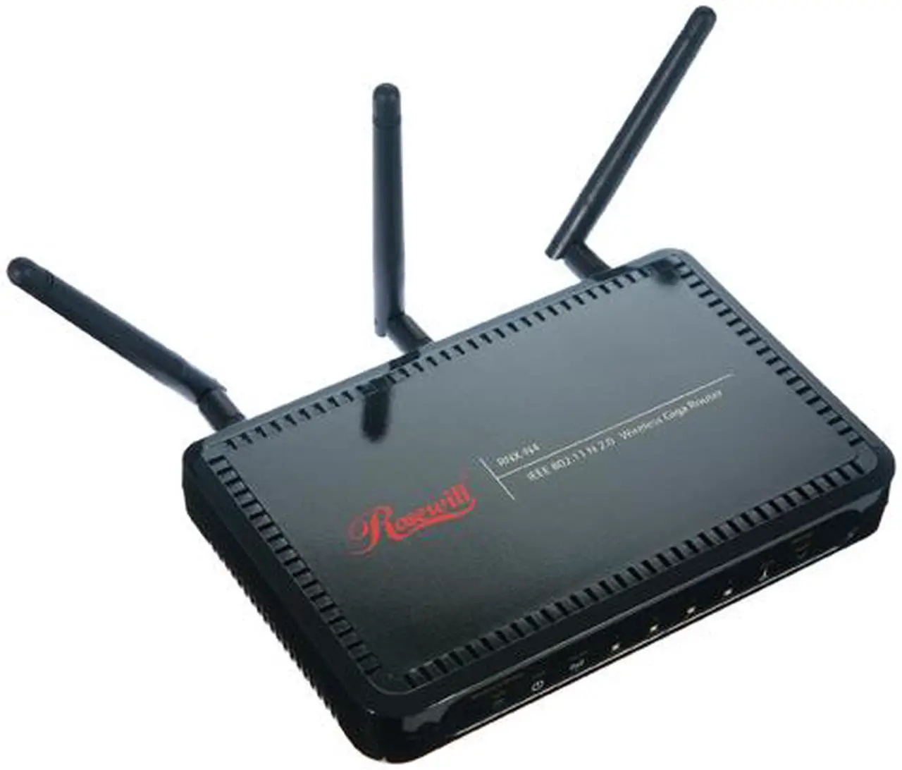 Alt view image 3 of 8 - Rosewill RNX-N4 IEEE 802.11b/g/n Wireless-N 2.0 Gigabit Router (2T3R) Up to 300Mbps Data Rates/ WPA Personal and Enterprise, WPA2, 64 & 128 bit WEP, PSK, TKIP, AES Security/ Stream Engine Inside/ Blue LED Indicator