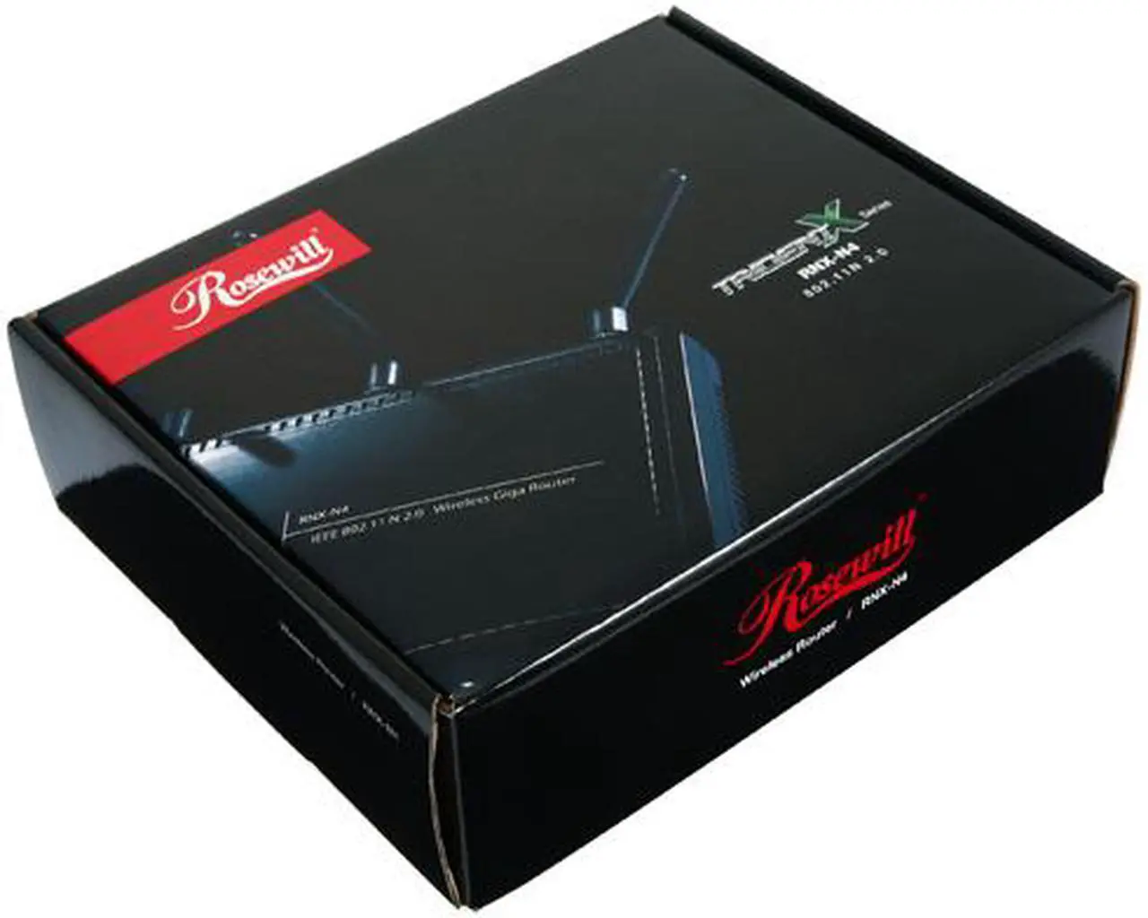 Alt view image 8 of 8 - Rosewill RNX-N4 IEEE 802.11b/g/n Wireless-N 2.0 Gigabit Router (2T3R) Up to 300Mbps Data Rates/ WPA Personal and Enterprise, WPA2, 64 & 128 bit WEP, PSK, TKIP, AES Security/ Stream Engine Inside/ Blue LED Indicator