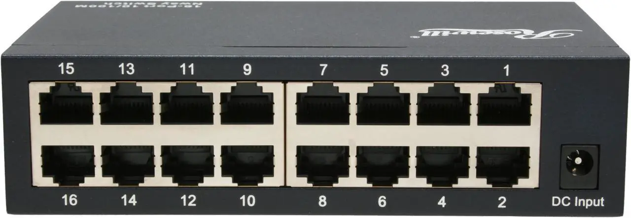 Alt view image 5 of 8 - Rosewill RC-412 10/100Mbps Switch 16 x RJ45 8K MAC Address Table