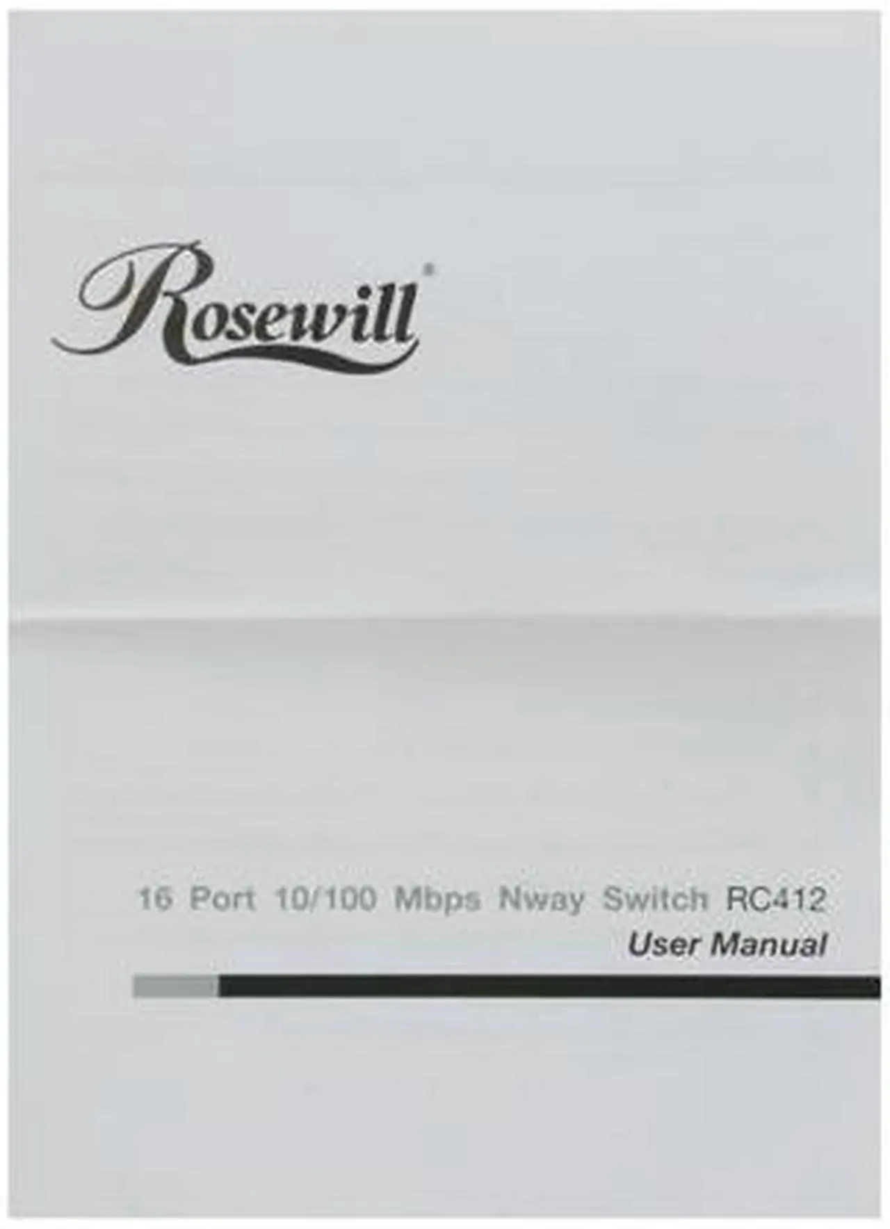 Alt view image 7 of 8 - Rosewill RC-412 10/100Mbps Switch 16 x RJ45 8K MAC Address Table