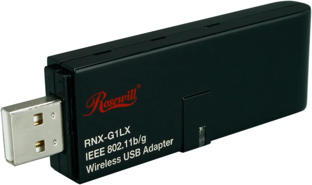 Main image of Rosewill RNX-G1LX Wireless Adapter IEEE 802.11b/g USB 2.0 Up to 54Mbps Wireless Data Rates