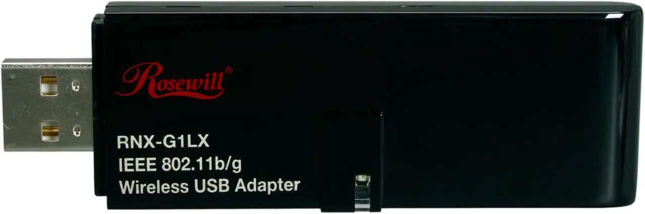 Alt view image 2 of 4 - Rosewill RNX-G1LX Wireless Adapter IEEE 802.11b/g USB 2.0 Up to 54Mbps Wireless Data Rates