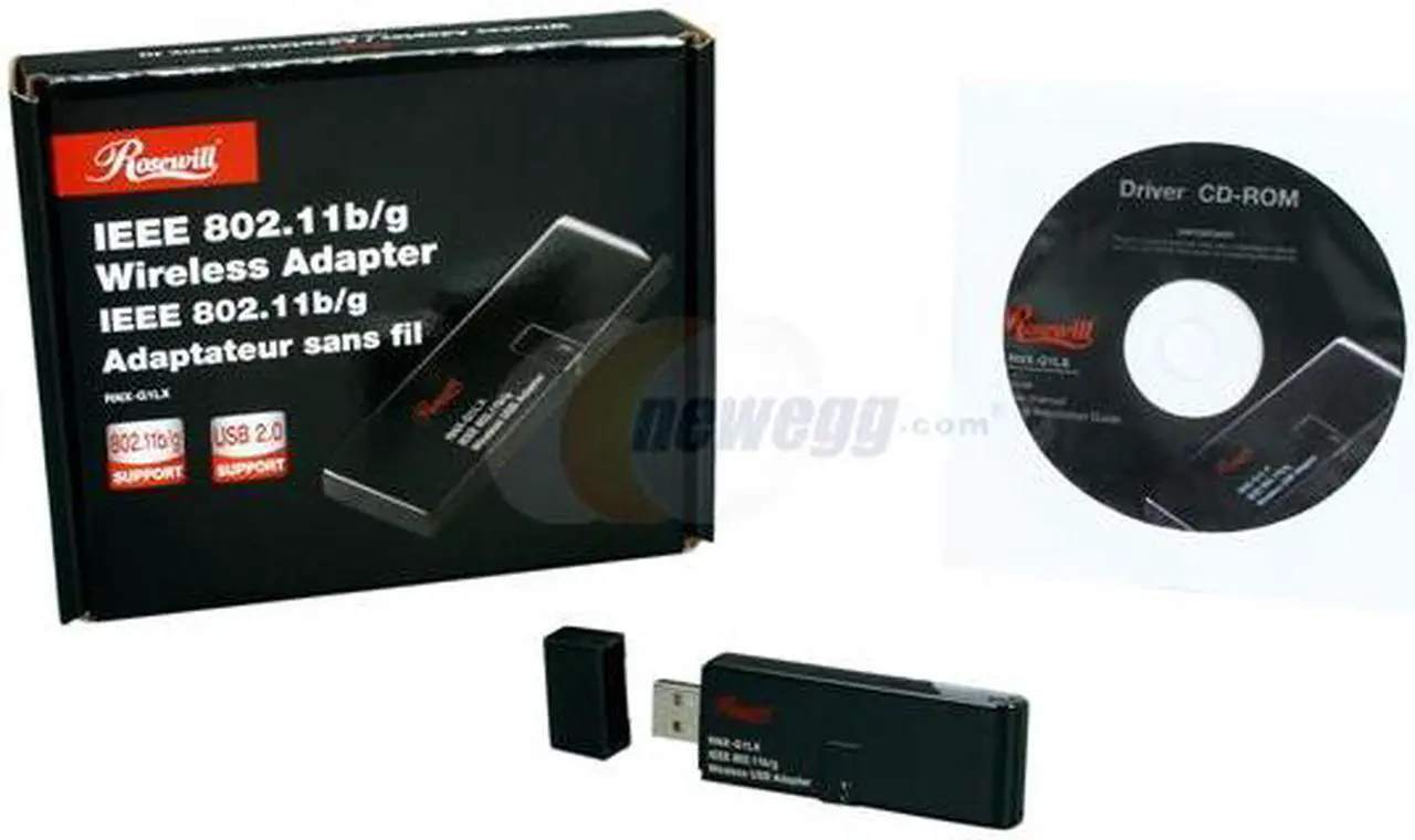 Alt view image 4 of 4 - Rosewill RNX-G1LX Wireless Adapter IEEE 802.11b/g USB 2.0 Up to 54Mbps Wireless Data Rates