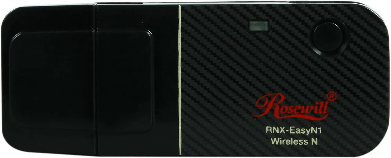 Alt view image 2 of 5 - Rosewill RNX-EasyN1 Wireless-N 4.0 Dongle (1T1R) IEEE 802.11b/g/n USB 2.0 Up to 150Mbps Data Rates WPA/WPA2 (AES, 64,128-WEP with shared-key authentication) WPS PIN, PBC (Hardware WPS Button) QoS-WMM