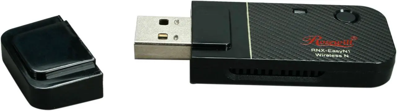 Alt view image 3 of 5 - Rosewill RNX-EasyN1 Wireless-N 4.0 Dongle (1T1R) IEEE 802.11b/g/n USB 2.0 Up to 150Mbps Data Rates WPA/WPA2 (AES, 64,128-WEP with shared-key authentication) WPS PIN, PBC (Hardware WPS Button) QoS-WMM