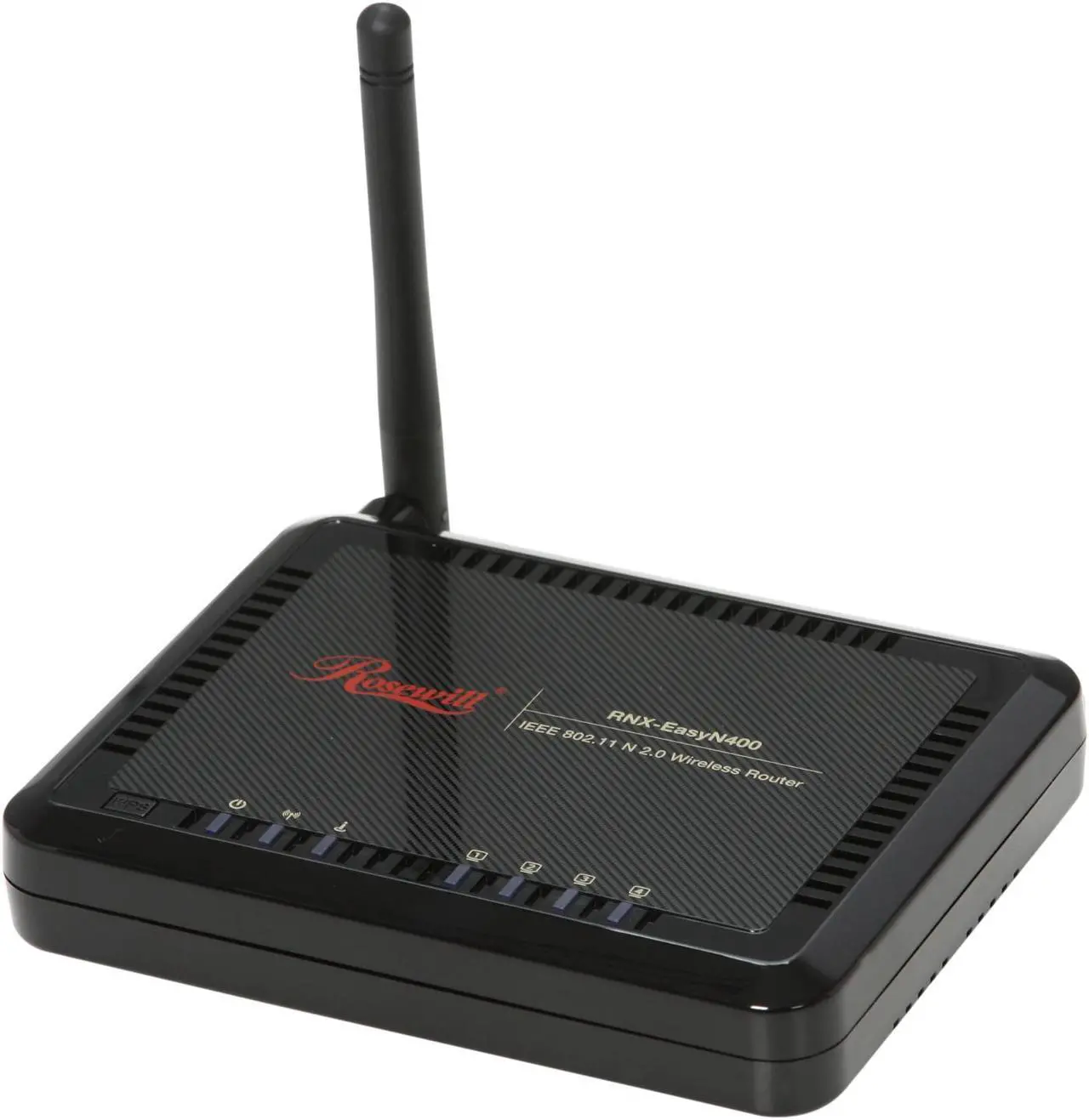 Main image of Rosewill RNX-EasyN400 Wireless-N Broadband Router (1T1R) IEEE 802.11b/g/n Up to 150Mbps Data Rates/ WPA Personal and Enterprise, WPA2, 64 & 128 bit WEP, PSK, TKIP, AES, WPS Security with 2 dBi fixed Antenna