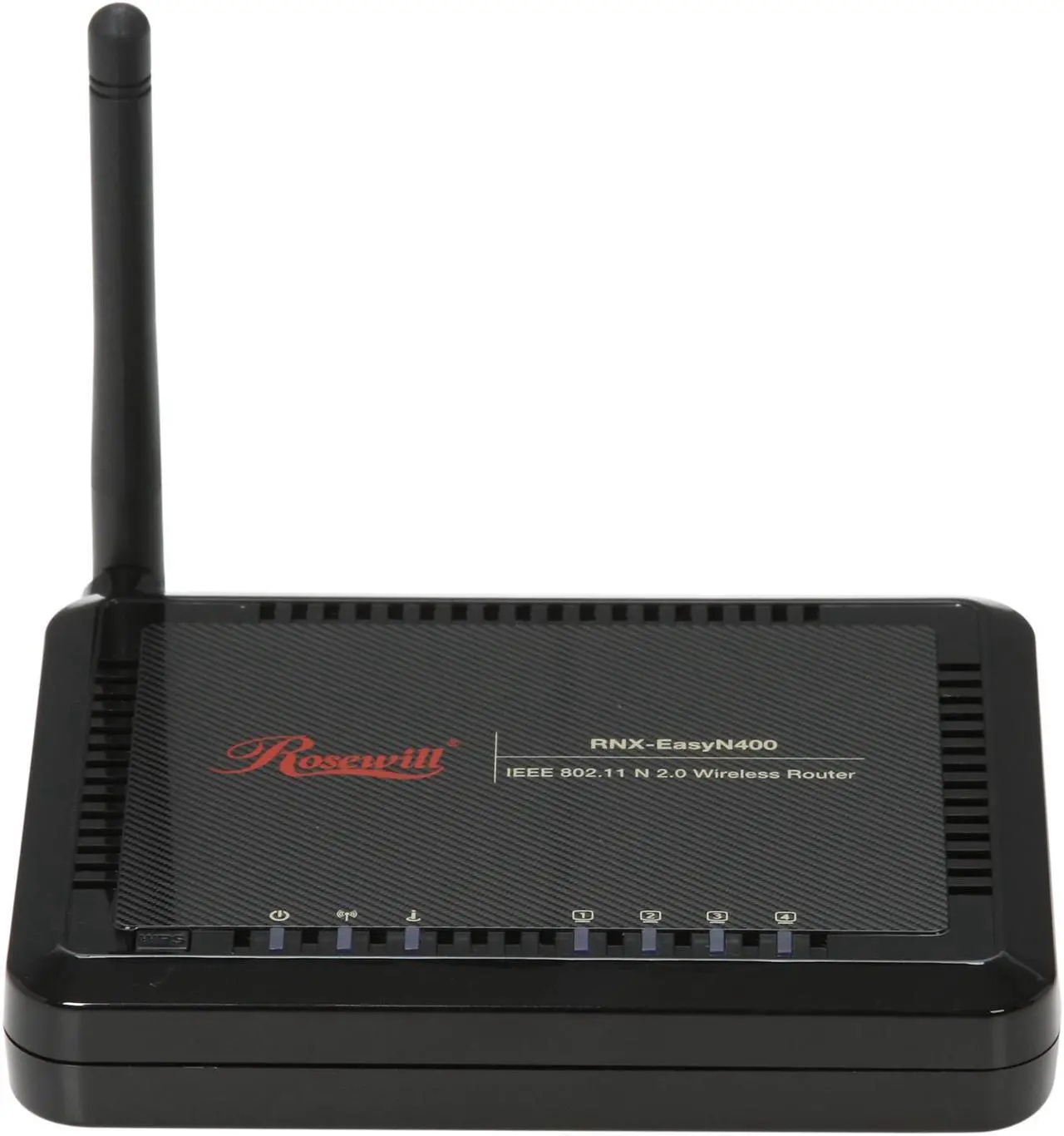 Alt view image 2 of 6 - Rosewill RNX-EasyN400 Wireless-N Broadband Router (1T1R) IEEE 802.11b/g/n Up to 150Mbps Data Rates/ WPA Personal and Enterprise, WPA2, 64 & 128 bit WEP, PSK, TKIP, AES, WPS Security with 2 dBi fixed Antenna