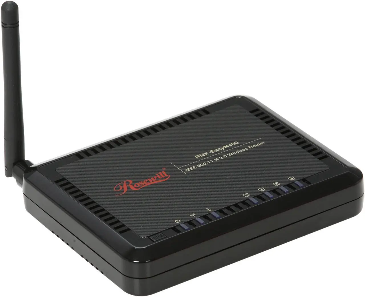 Alt view image 3 of 6 - Rosewill RNX-EasyN400 Wireless-N Broadband Router (1T1R) IEEE 802.11b/g/n Up to 150Mbps Data Rates/ WPA Personal and Enterprise, WPA2, 64 & 128 bit WEP, PSK, TKIP, AES, WPS Security with 2 dBi fixed Antenna