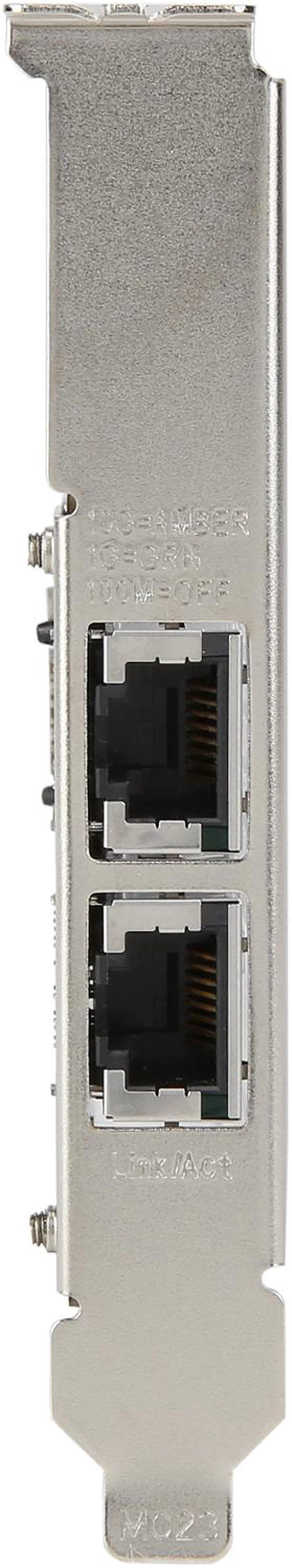 Alt view image 3 of 6 - Rosewill 10G PCI Express Dual Port 10 Gigabit Ethernet Network Adapter, Intel X550-AT2 Chipset, 10GBASE-T 5-Speed Network Interface Card, 2 x RJ45 Ports, Low-Profile Bracket - RC-NIC416Dual
