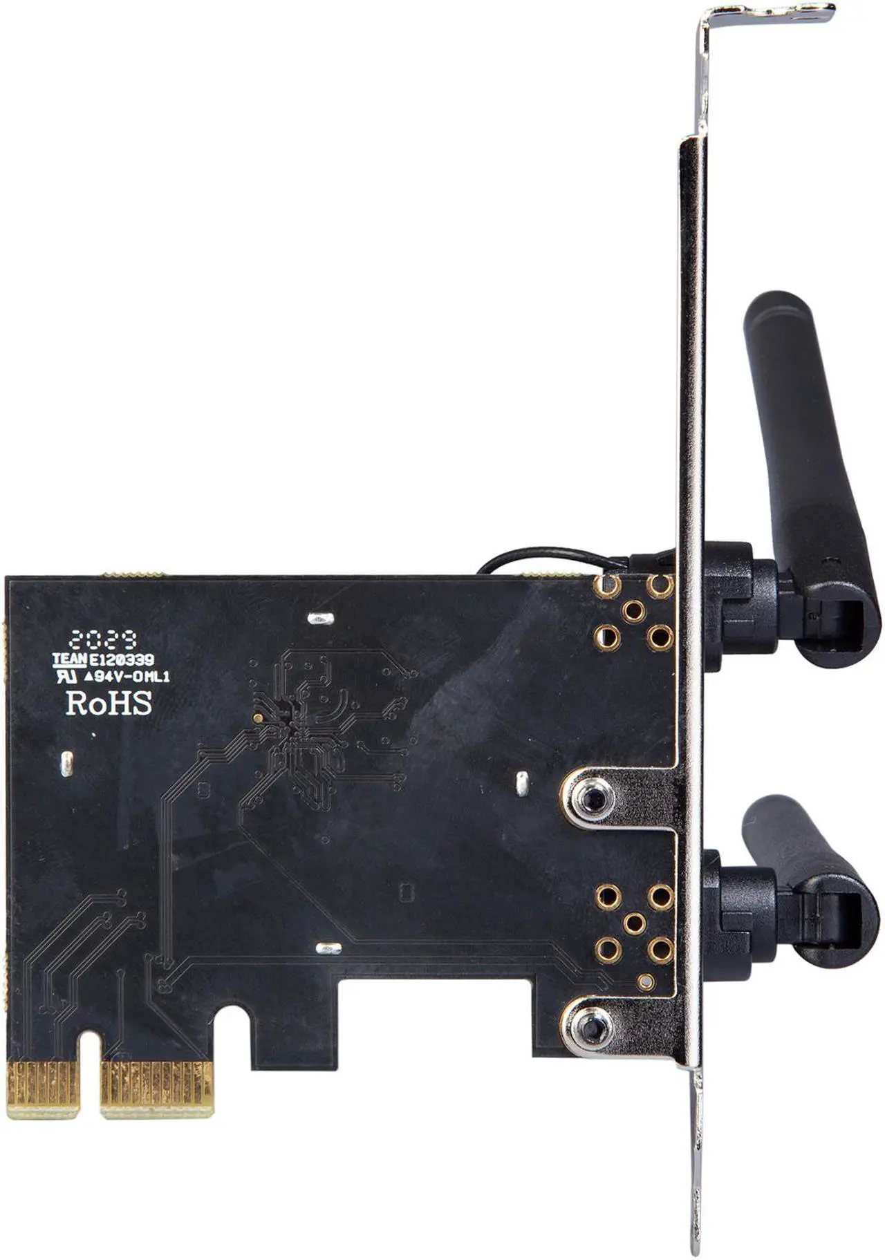 Alt view image 4 of 4 - Rosewill RNX-AC1300PCEv2 PCIE Wi-Fi Card 1300Mbps Dual Band 5.8GHz/2.4GHz Wireless PCIE Adapter for PC Desktop, Support Windows 10