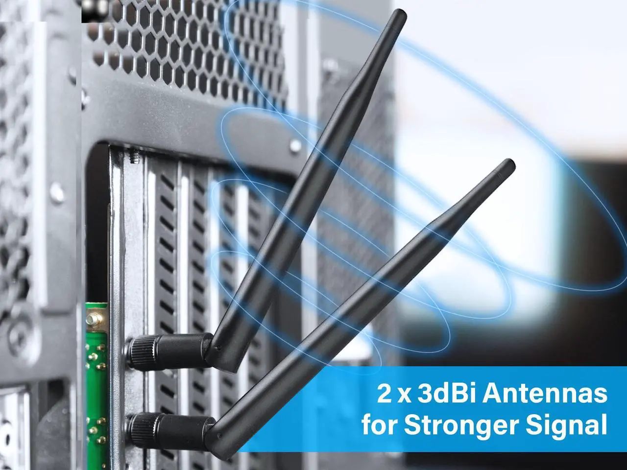 Alt view image 2 of 7 - Rosewill RNX-AC600PCEV4 PCI Express Wireless Dual Band Adapter
