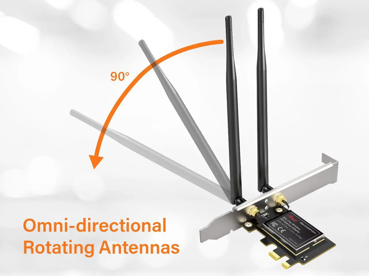 Alt view image 6 of 7 - Rosewill RNX-AC600PCEV4 PCI Express Wireless Dual Band Adapter