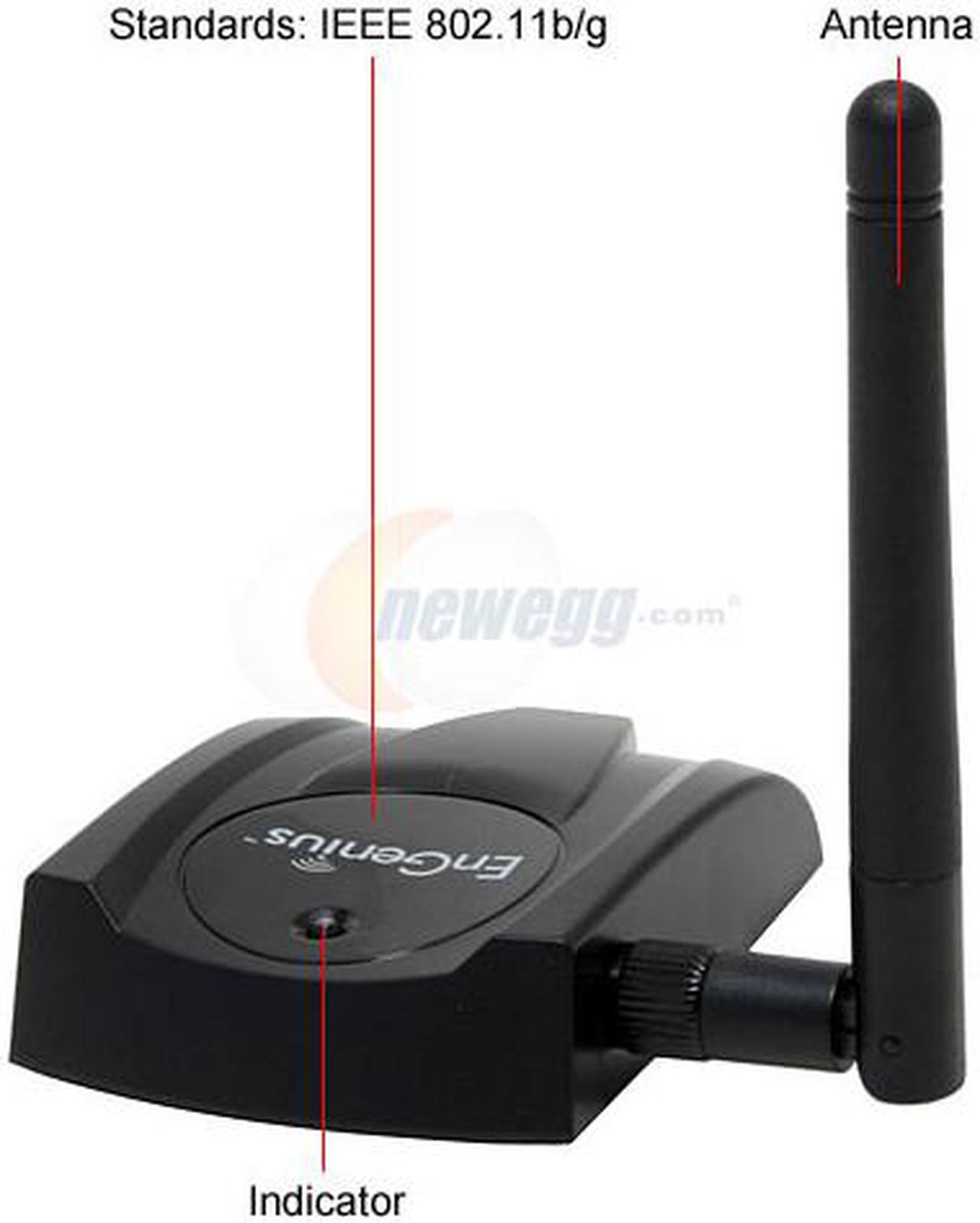 Alt view image 4 of 7 - EnGenius EUB-362EXT 802.11g High Power 200mW Wireless USB Adapter w/ Removable Antenna