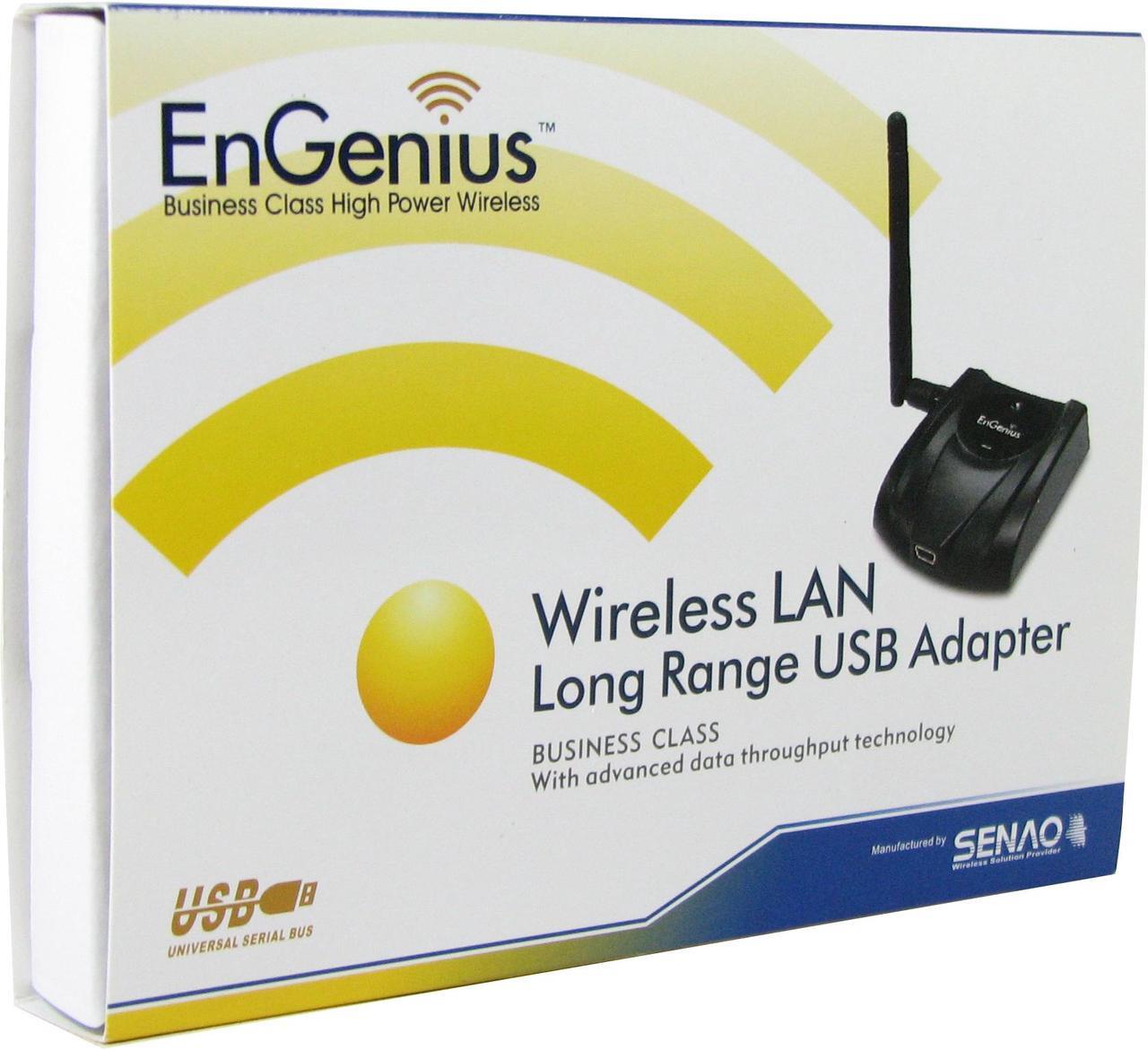 Alt view image 7 of 7 - EnGenius EUB-362EXT 802.11g High Power 200mW Wireless USB Adapter w/ Removable Antenna