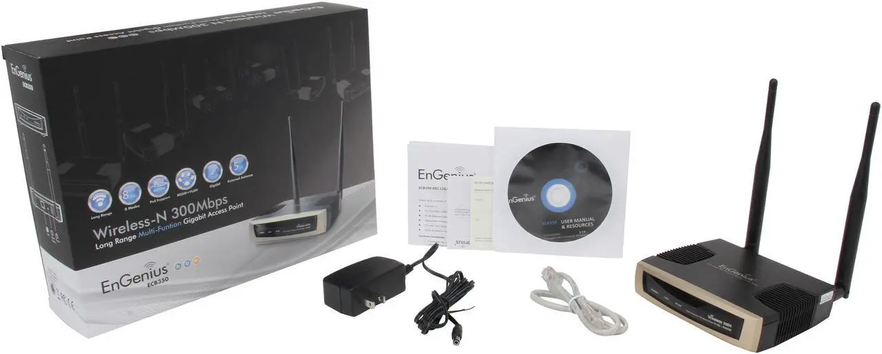 Alt view image 6 of 5 - EnGenius ECB350 N300 High Power (29 dBm) Wireless Gigabit Access Point/CB/WDS/Repeater with Network Management Software