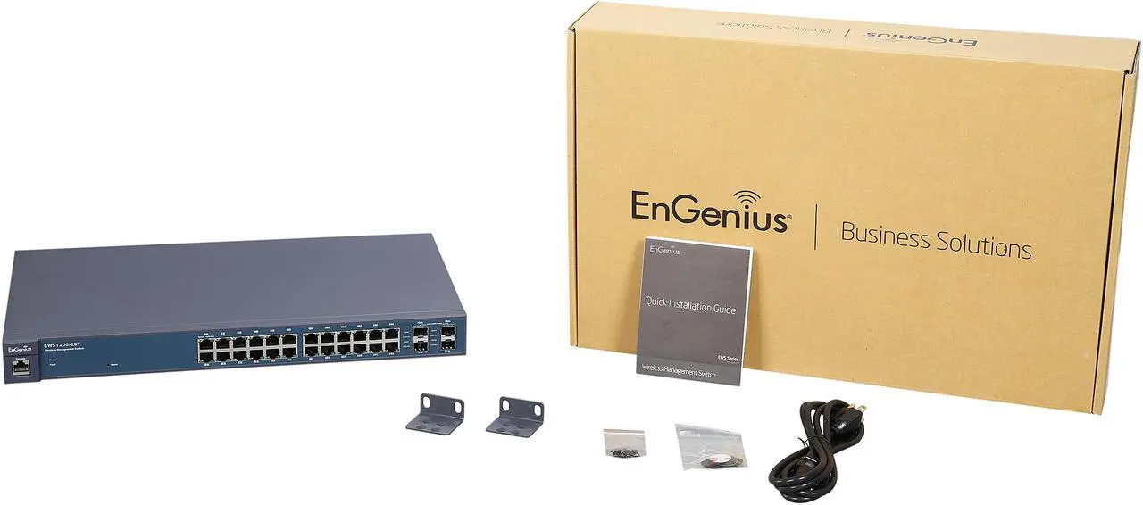 Alt view image 6 of 5 - EnGenius Neutron EWS1200-28T 24-Port Managed Gigabit Smart Switch with 4 SFP ports