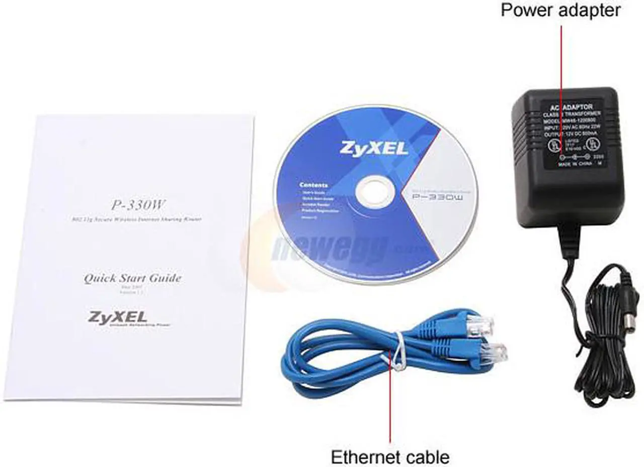 Alt view image 4 of 5 - ZyXEL P-330W Wireless Internet Sharing Router IEEE 802.3, 802.3u, IEEE 802.11g