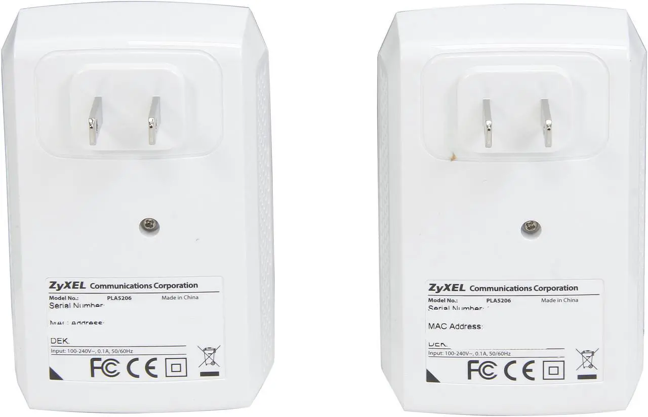 Alt view image 5 of 5 - ZyXEL PLA5206KIT HomePlug AV2 AV1000 Powerline Gigabit Ethernet Adapter, Up to 1000 Mbps