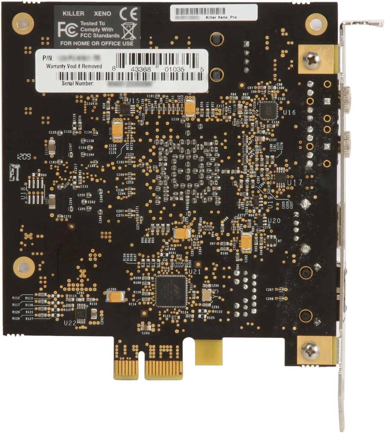 Alt view image 4 of 6 - EVGA Killer Xeno Pro 10/ 100/ 1000Mbps PCI-E 1x (PCI-E 2.0 Compliant) Network Adapter 1 x RJ45 , 1 x USB 2.0