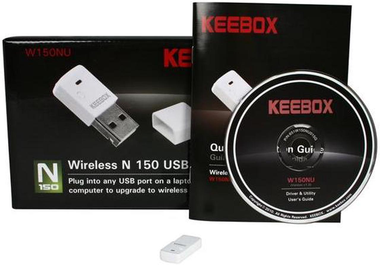 Alt view image 7 of 6 - Keebox W150NU Wireless Adapter IEEE 802.11b/g/n USB 2.0 Up to 150Mbps Wireless Data Rates